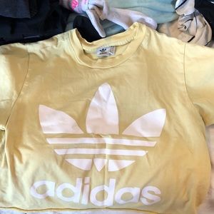Yellow adidas shirt